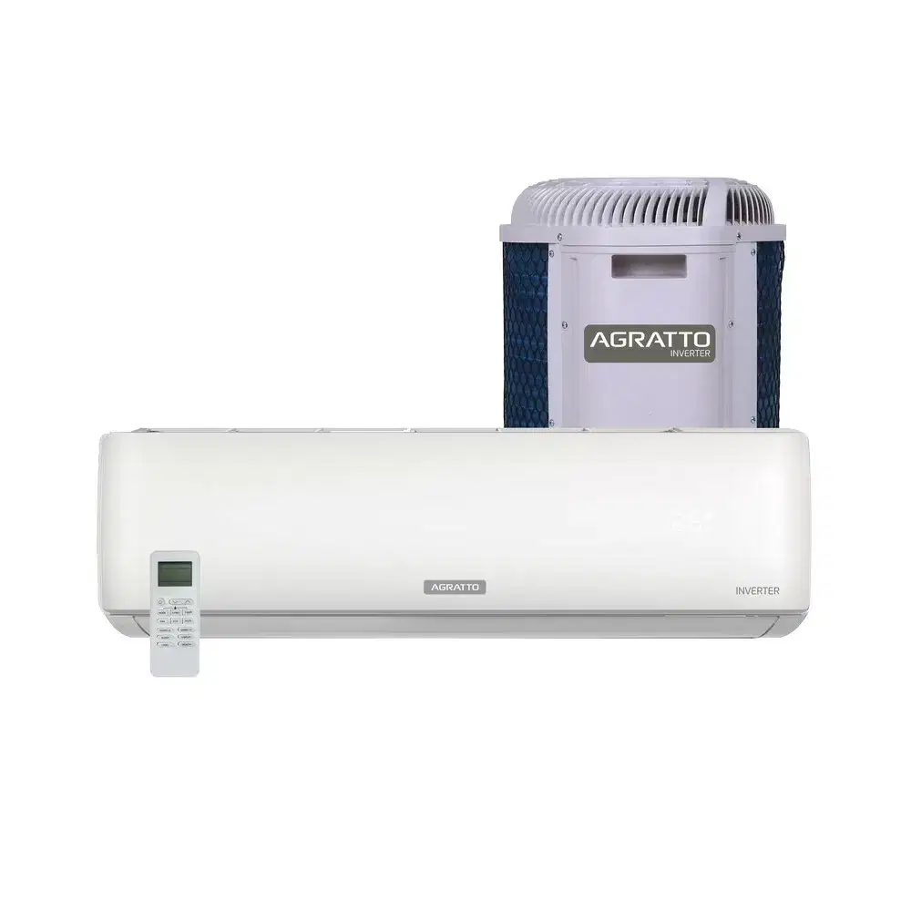 AR CONDICIONADO SPLIT INVERTER AGRATTO ZEN TOP 9000 BTUS ZICST9F-02 UNI-EXTER/INTER BRANCO 220V