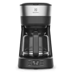 Cafeteira Elétrica Electrolux 30 Xícaras Experience Programável com Timer Cor Inox Preta (ECM25) 220V
