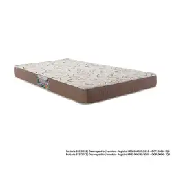 COLCHAO CASAL ESPUMA D65/23 138X188X20 DURABILLI OXFORD 150KG HERVAL 