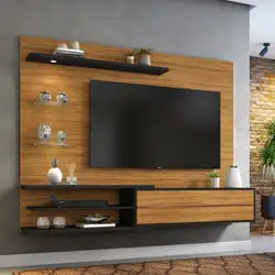 PAINEL 1.80M PARA TV ATE 60 NT1115 FREIJO/PRETO TX A150XL180XP36 60KG NOTAVEL 