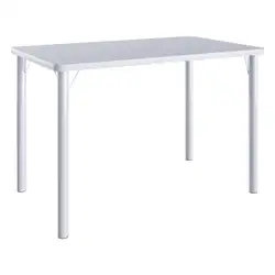 Mesa de Jantar Retangular 4 Lugares Multimóveis CR50271 Branco Branco