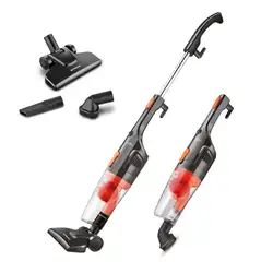ASPIRADOR DE PÓ VERTICAL 2 EM 1 MONDIAL TURBO CYCLE PRETO E LARANJA 1100W AP-35 220