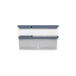 Kit Organizadores de Geladeira Electrolux Experience 3 Un Empilhável Modular com Escorredor