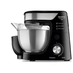 Batedeira Planetária Mondial BP-02P-B-TI Preto/Inox 700W 220V