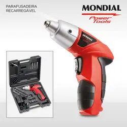 Parafusadeira Recarregável Mondial Power Tools FPF-05M BIVOLT