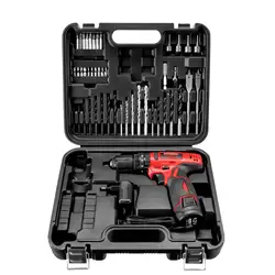 Parafusadeira e Furadeira com Maleta Mondial Vermelho 12V PI-11MA BIVOLT