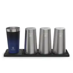 Suporte para Copos Electrolux Emborrachado com 4 Porta-Copos Integrados Suporte para Copos Electrolux Emborrachado com 4 Porta-Copos
