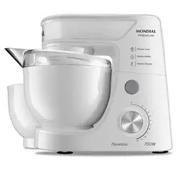 Batedeira Planetária Mondial Branco e Inox 700W BP-01P-W 220