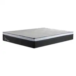 Colchão Queen Gazin 158x35x198cm - Densidade DHR50 CR411B Preto/Branco