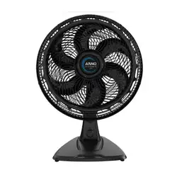 VENTILADOR DE MESA E PAREDE ARNO 40CM VE60 X-TREME 6 PAS 140W 2 EM 1 PRETO 220V