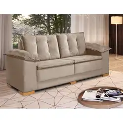 SOFA 3 LUGARES 2.07M NAPOLES TEC LINHO L07 BEGE A95XL207XP55 JW