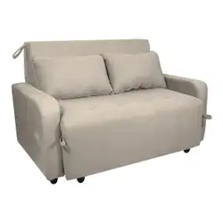 Sofá-Cama 138cm 2 Lugares Multimóveis CR45259 Bege Bege