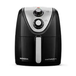 FRITADEIRA ELETRICA SEM OLEO MONDIAL AFN-50-BI PRETA 5L 220V (2037-04)