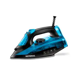 Ferro a Vapor Mondial Preto e Azul 2000W F-53 220