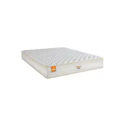 Colchão Casal Denver 138x188cm Molas Ensacadas com Ultrasoft Foam Inducol CR443C Branco/Bege Branco/Bege