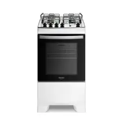 FOGAO 4 BOCAS DAKO SUPREME COM MESA DE INOX BRANCO BIVOLT