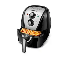 Fritadeira Sem Óleo Air Fryer 4L Mondial Preto e Inox 1500W AFN-40-BI 220