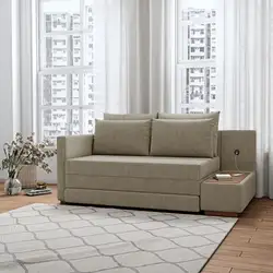 SOFA CAMA 1.80M NIKI TEC LINHO 9908 BEGE 100KG ESTRELA