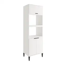 Torre Quente Miami para 1 Forno 1 Microondas 3 Portas Carraro Branco